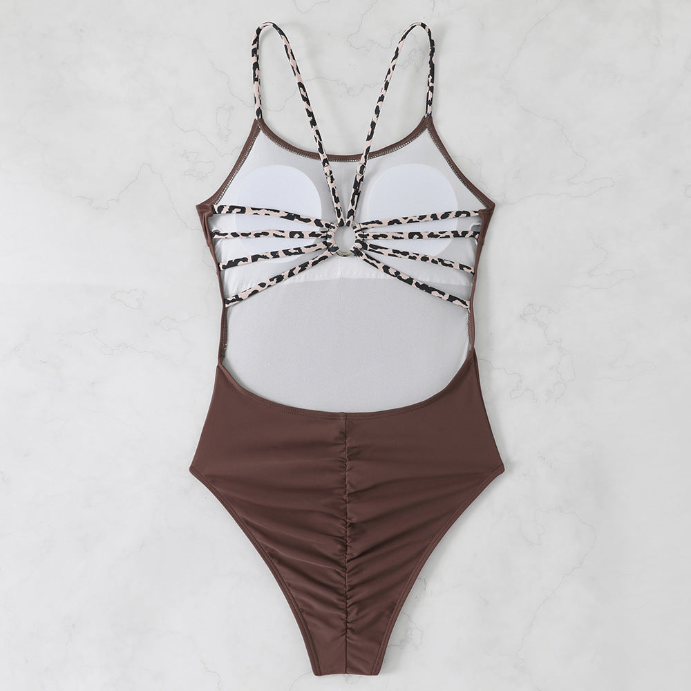 Women's One-Piece Swimsuit with Extraordinary Cut-Out and Fashionable Strap Details Mune Fashion