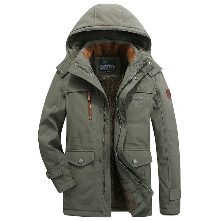 Men's Utility Parka in Expedition Style with Teddy Fleece Lining and Hood Mune Fashion