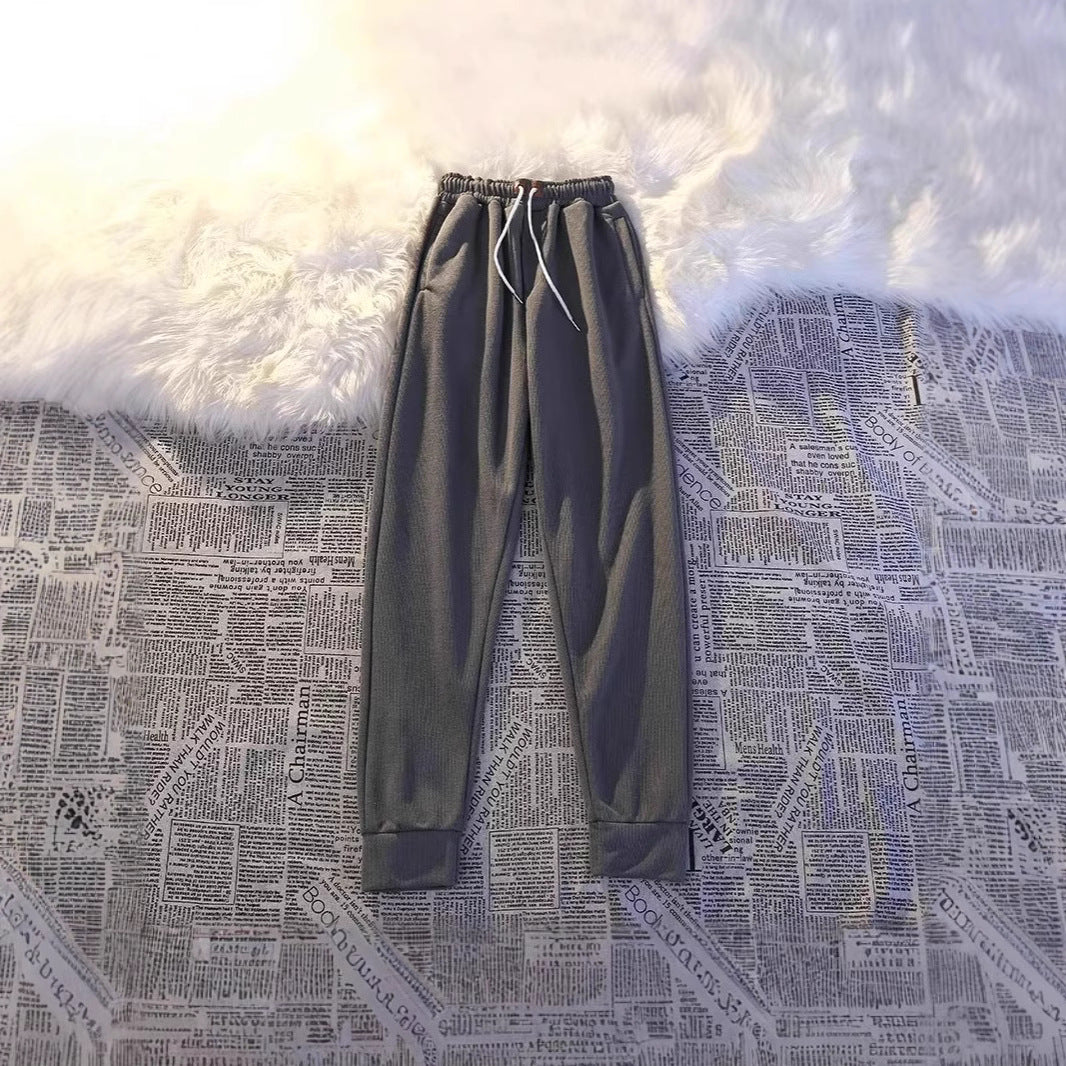 Women's Comfortable Leisure Pants with Elastic Waistband Mune Fashion