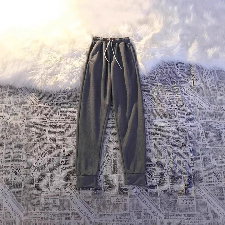 Women's Comfortable Leisure Pants with Elastic Waistband Mune Fashion