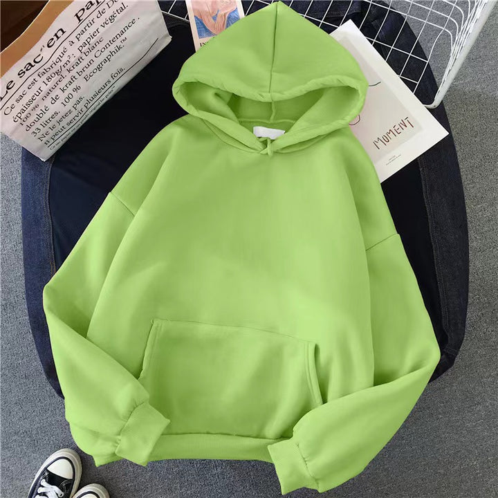 Women’s soft oversized hoodie with asymmetrical hem, kangaroo pocket, and dropped shoulder Mune Fashion