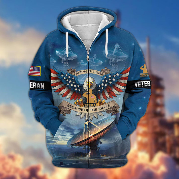 Men's hoodie with American veteran motif Mune Fashion