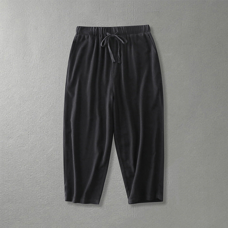 Women's loosely cut leisure pants with elastic waistband and drawstring Mune Fashion