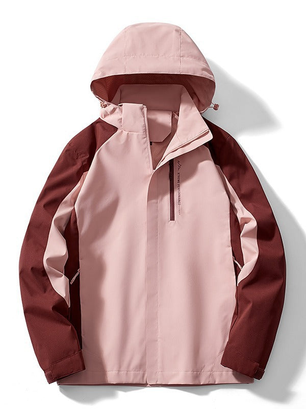 Women's two-layer softshell rain jacket with hood, breathable membrane and chest zip Mune Fashion
