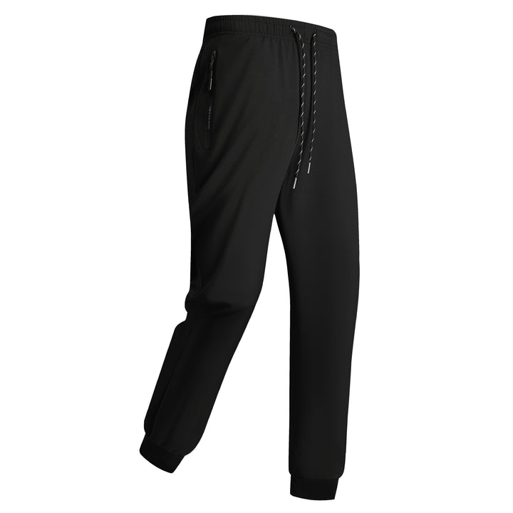 Men's sporty training pants with elastic waistband and zippered pockets Mune Fashion