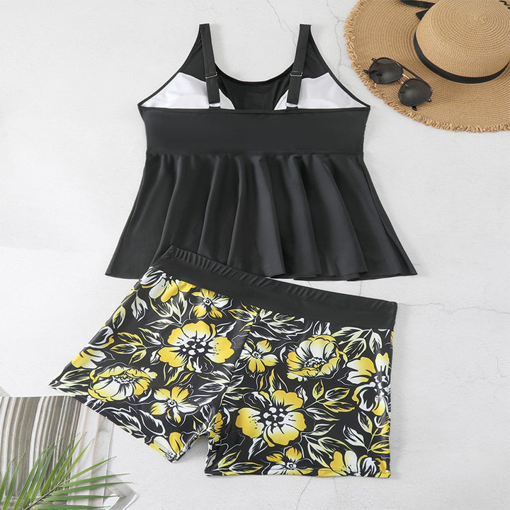 Ladies Tankini set with floral skirt and stylish top Mune Fashion