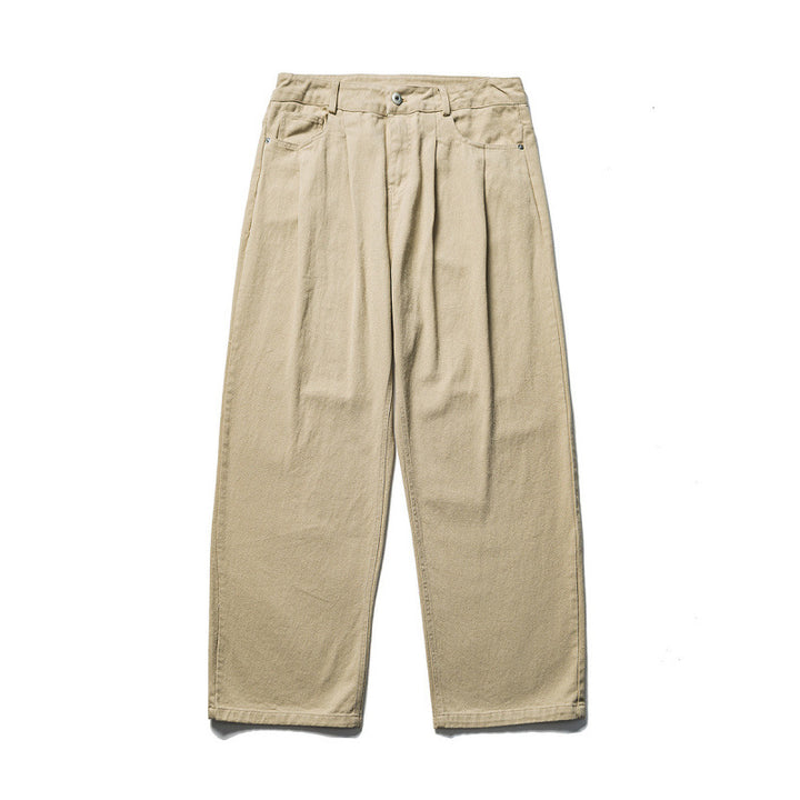Men's wide pleated trousers in relaxed fit made of cotton twill Mune Fashion