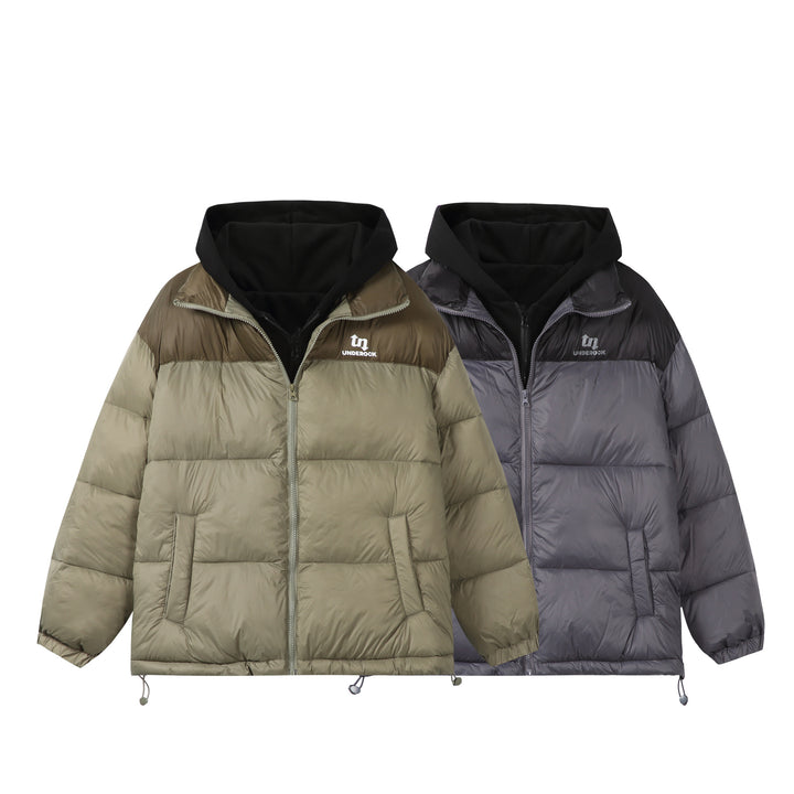 Unisex Short Cut High-Loft Puffer Jacket with Internal Hood and Drawstring Hem Mune Fashion