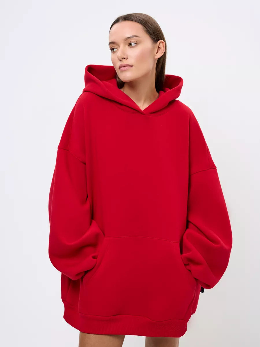 Women's Oversized Hoodie with Kangaroo Pocket Mune Fashion