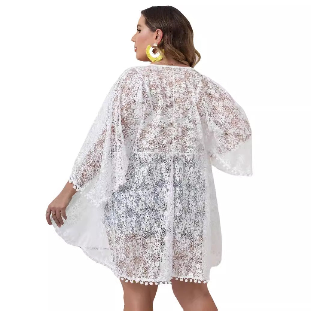 Ladies Elegant Lace Beach Cover-Up Mune Fashion
