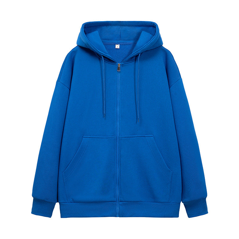 Unisex Oversize Hoodie Sweat Jacket with full zip, kangaroo pockets, and ribbed cuffs Drune