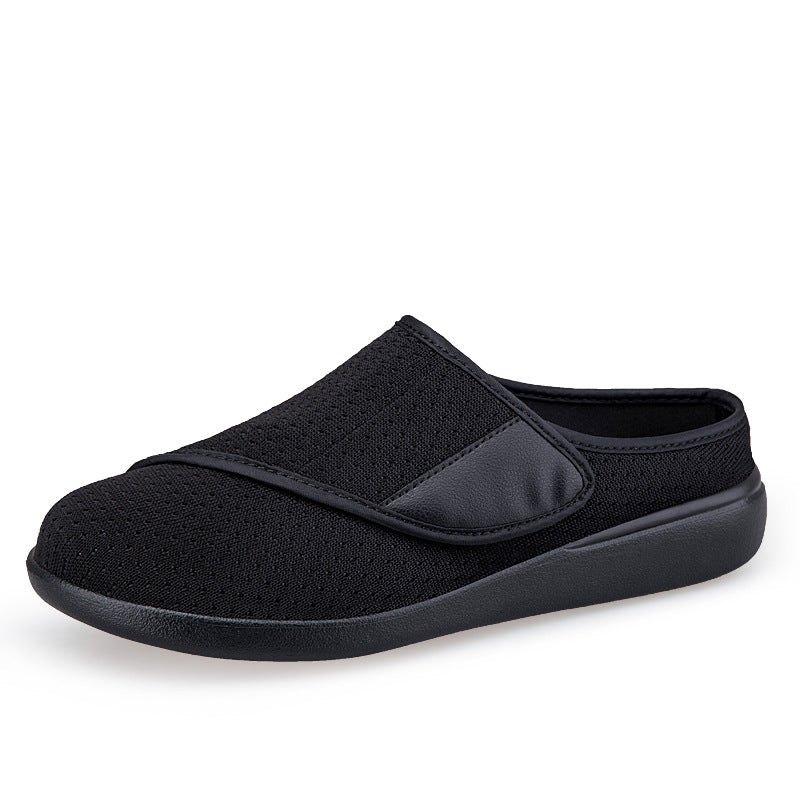 Men's orthopedic slipper with adjustable Velcro, breathable mesh and shock-absorbing foam sole Mune Fashion