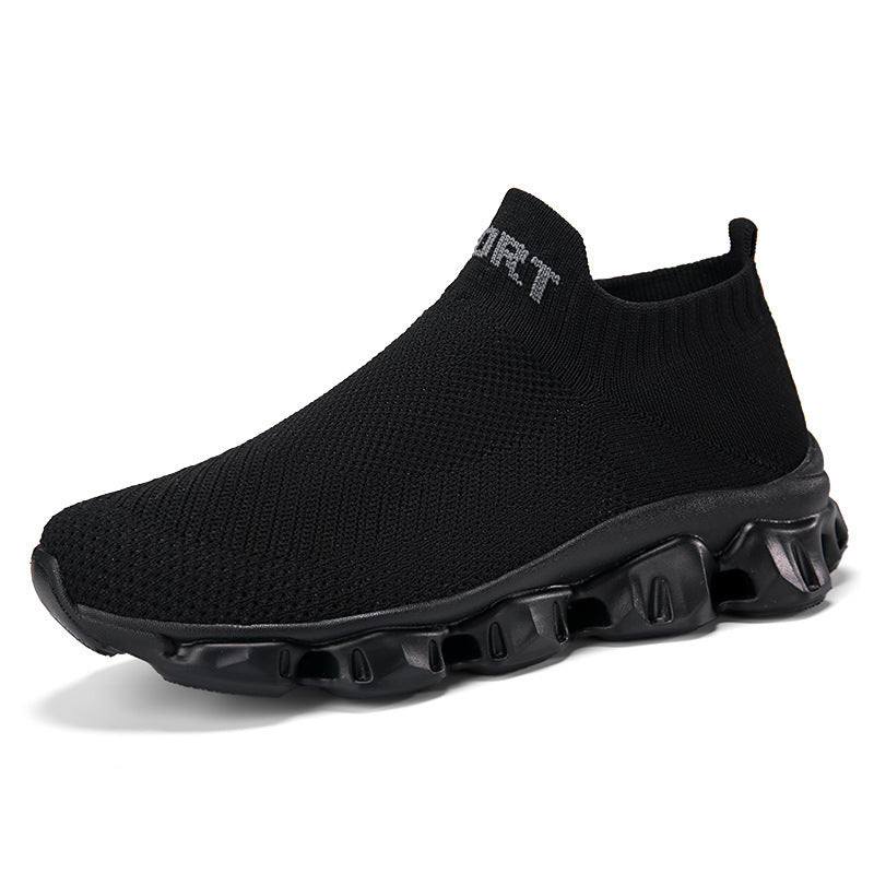 Unisex nan seamless knit slip-on with sock-like shaft and sculpted cushioning sole Mune Fashion