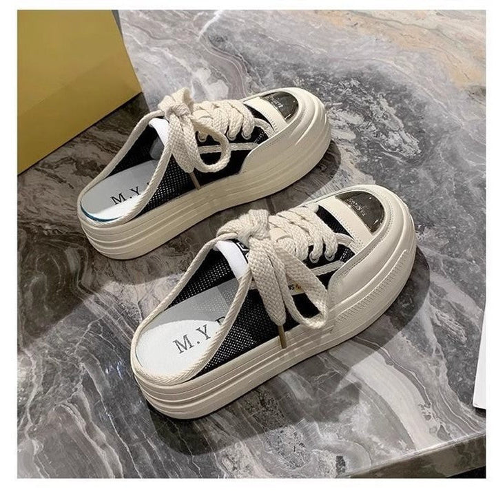 Women's trendy Slip-On Sneakers with cushioned sole and airy mesh surface Mune Fashion