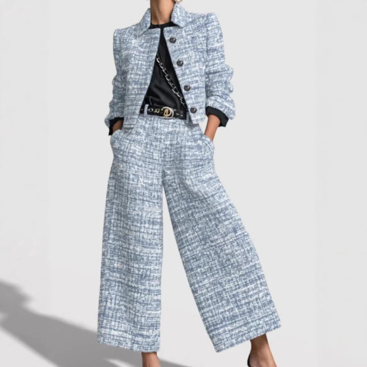Women's Modern Tweed Suit Set