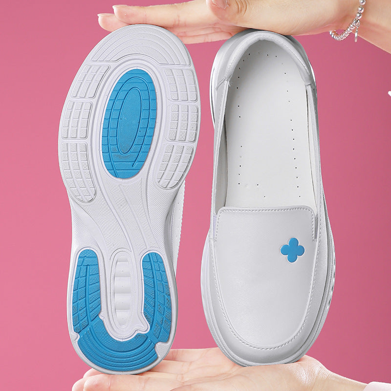 Women’s orthopedic comfort slippers with visible air chamber in the heel area and shock-absorbing platform sole Mune Fashion