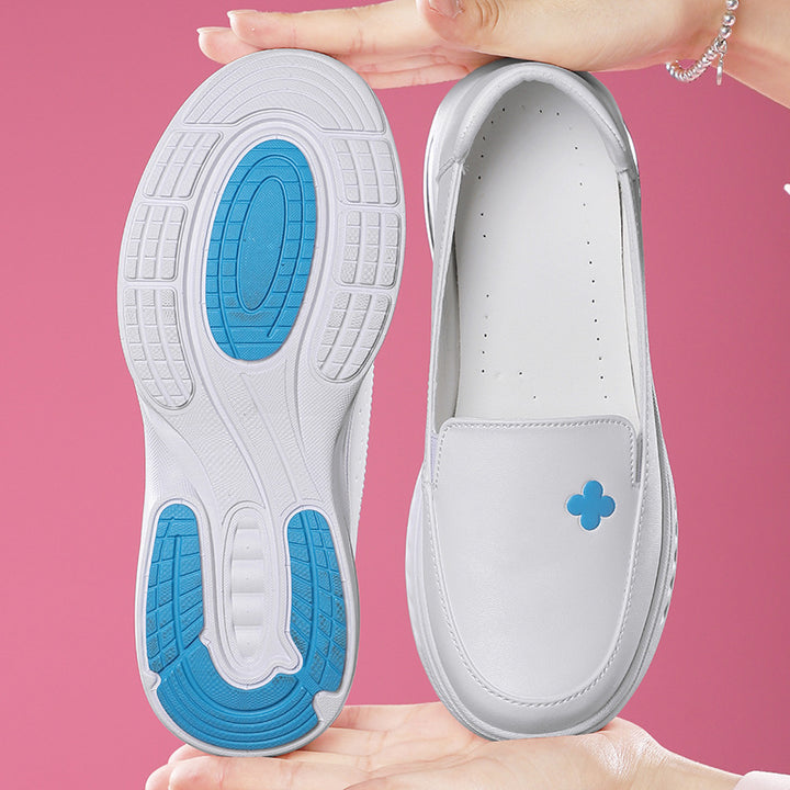 Women’s orthopedic comfort slippers with visible air chamber in the heel area and shock-absorbing platform sole Mune Fashion