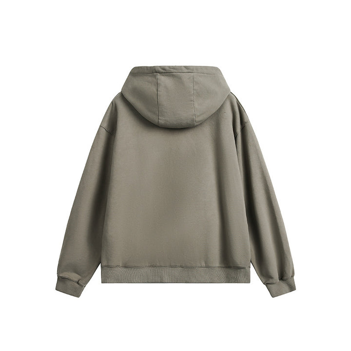 Unisex Oversize Hoodie with Distressed Details, Kangaroo Pocket and Ribbed Cuffs Mune Fashion