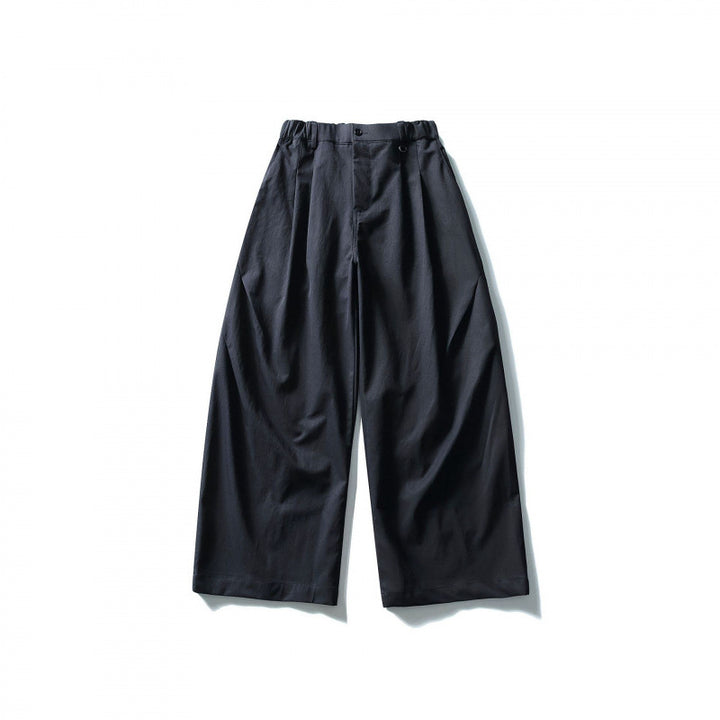 Women's Wide Culotte Pants with High Waist and Elastic Band Mune Fashion