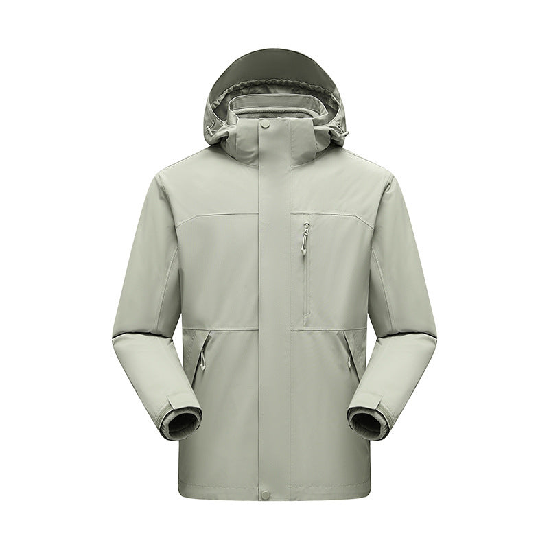 Men's Water-Repellent Winter Parka with Detachable Hood and Taped Seams Mune Fashion