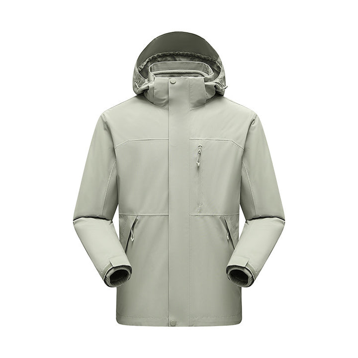 Men's Water-Repellent Winter Parka with Detachable Hood and Taped Seams Mune Fashion