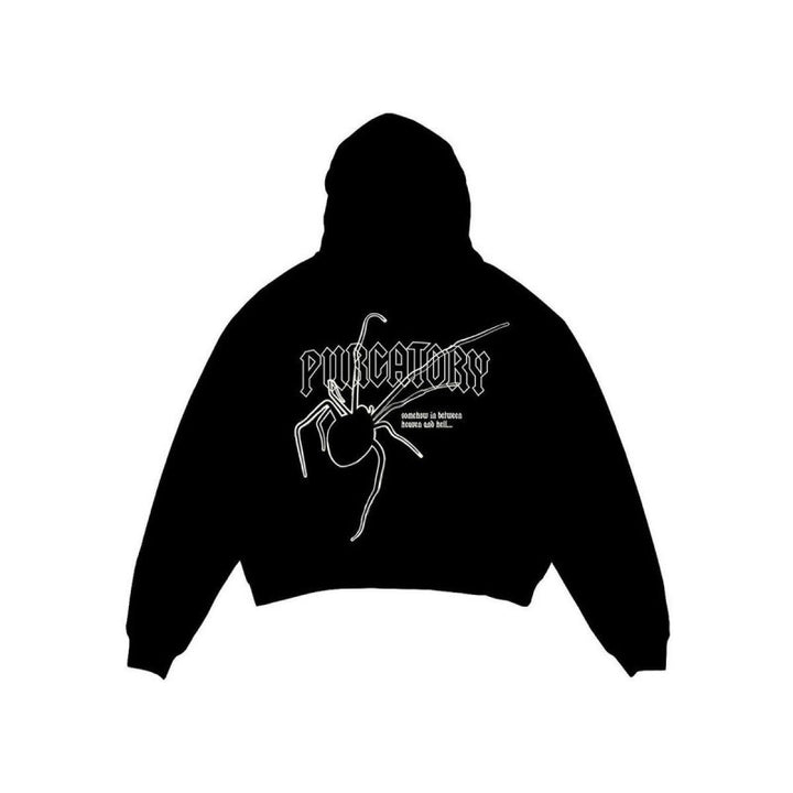 Unisex nano hoodie sweatshirt with used front print and kangaroo pocket Mune Fashion