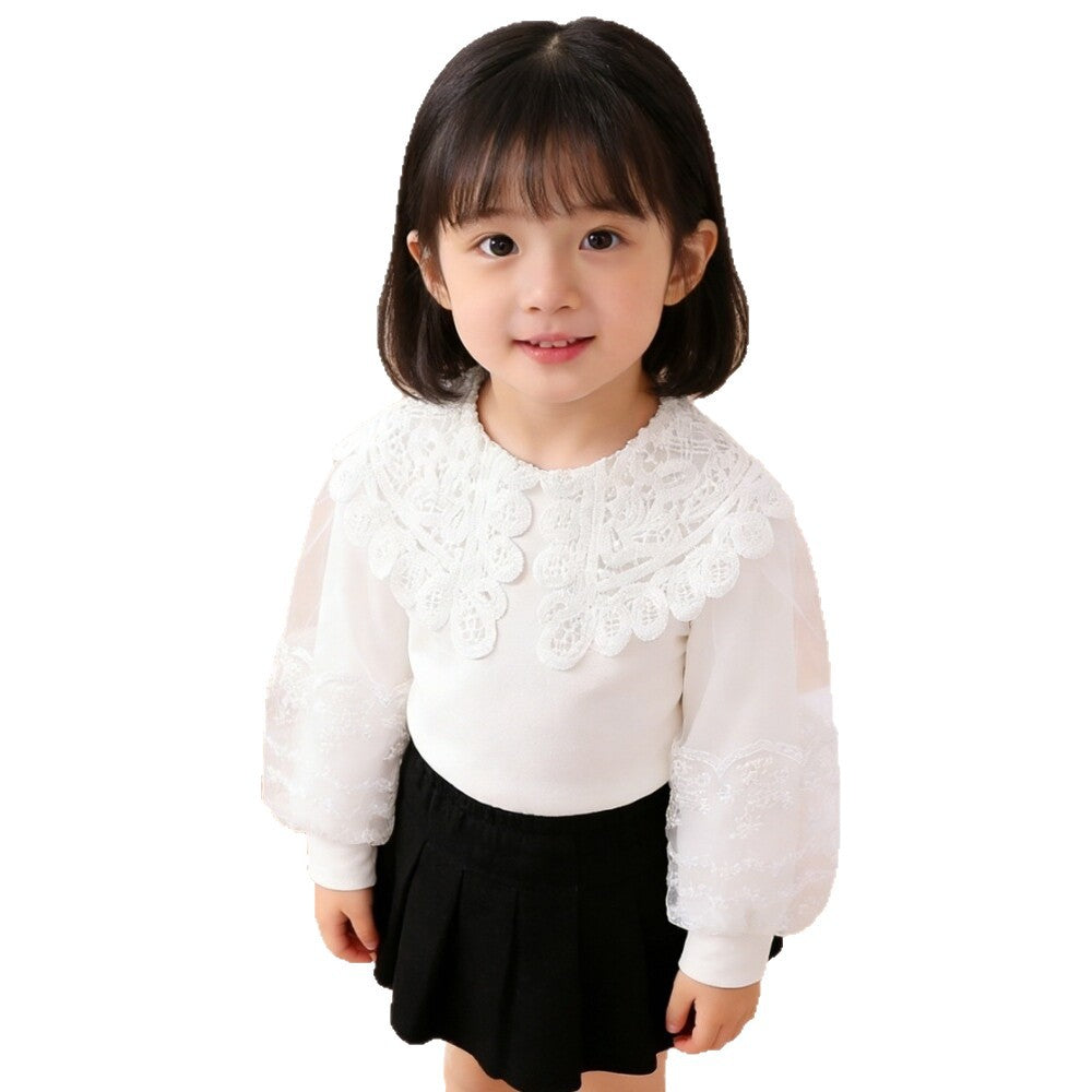 Ladies elegant blouse with intricate crochet details Mune Fashion