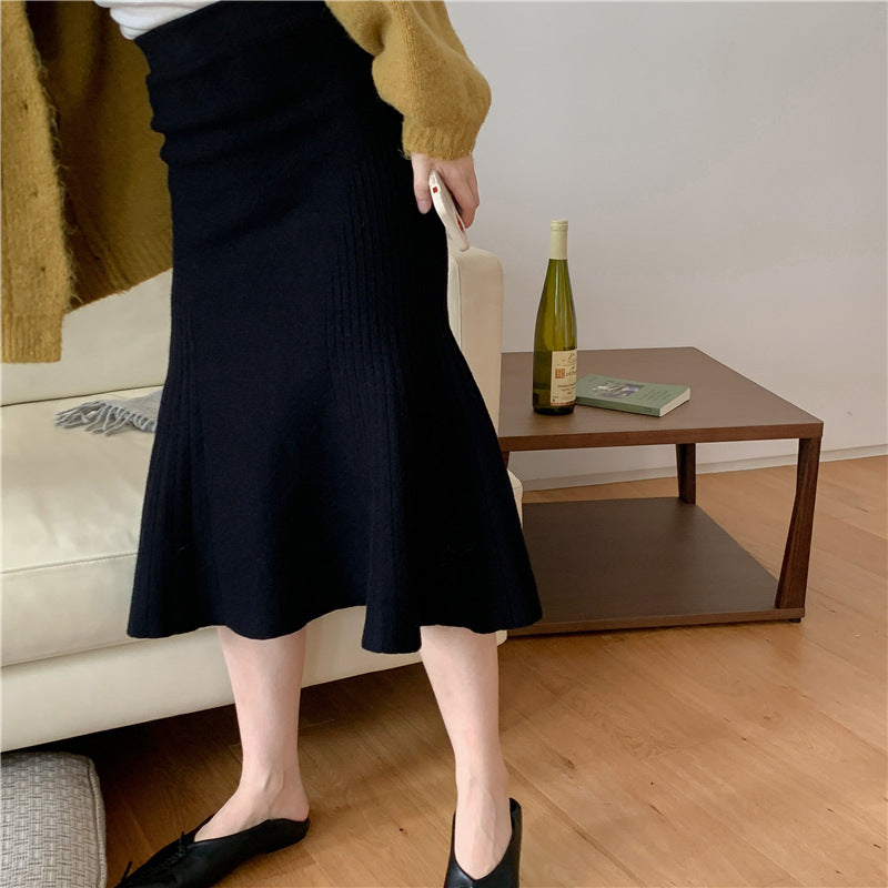 Women Elegant Pleated Midi Skirt Mune Fashion