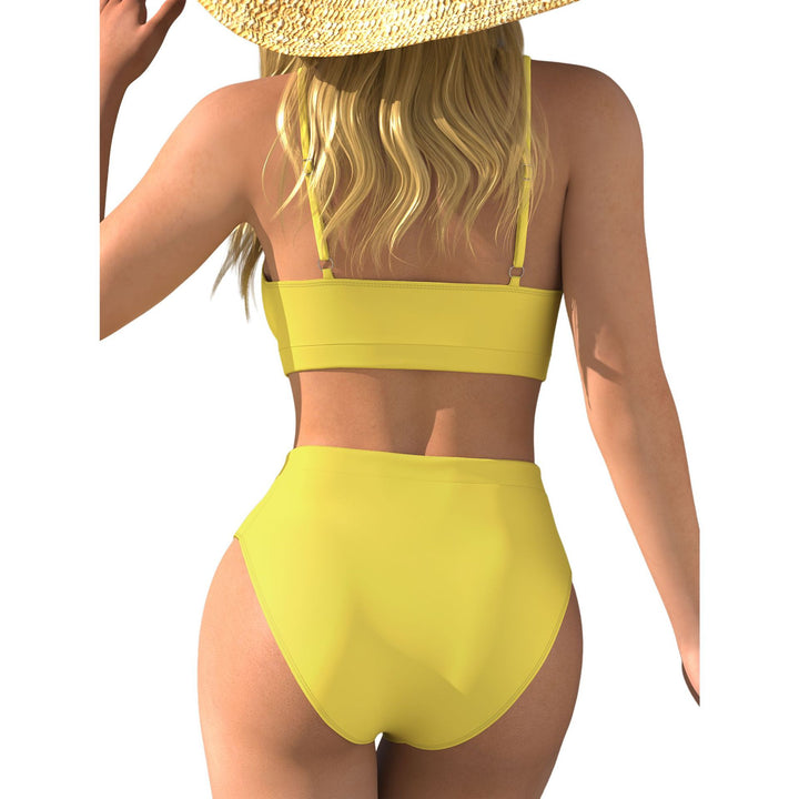 Women's High-Waisted Bikini with Crop Top Mune Fashion