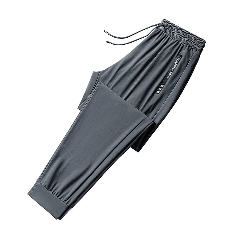 Men's sporty training pants with elastic waistband and practical side pockets Mune Fashion 1788242897