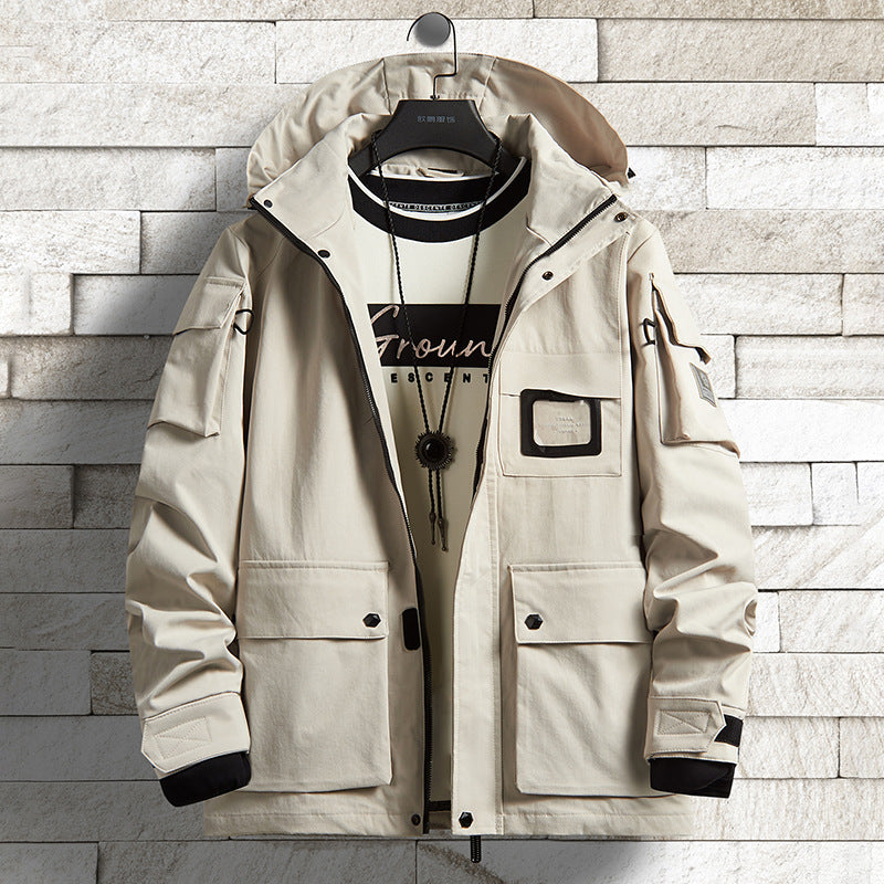 Men's Urban Tech Parka with hood, multifunctional pockets and thermal insulation Mune Fashion