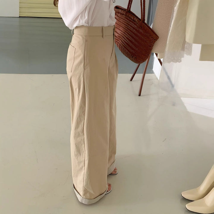 Damen Modische Chinohose mit weitem Schnitt Mune Fashion