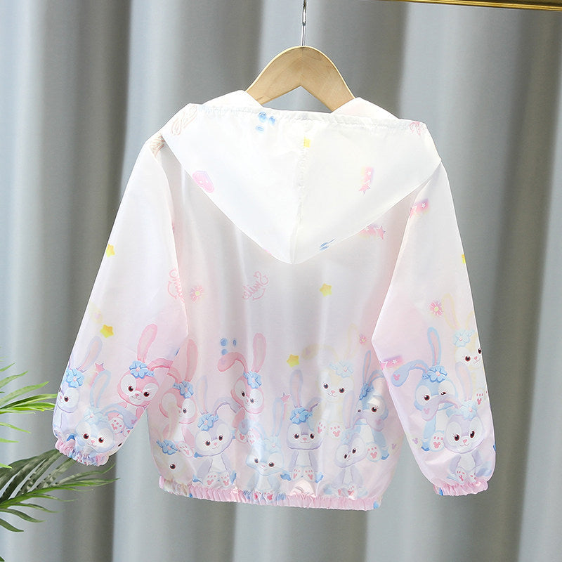 Women's lightweight hooded jacket for children with zipper and cute bunny design Mune Fashion