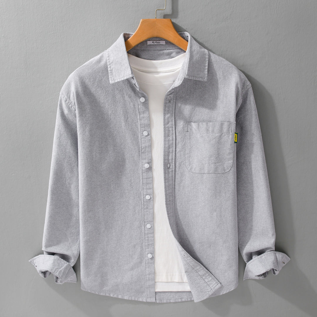Ladies Lightweight Cotton Overshirt with Kent Collar, Patch Chest Pocket and Relaxed Fit