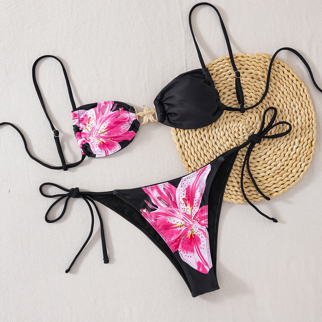 Women's Push-Up Bikini with glamorous gold detail Mune Fashion