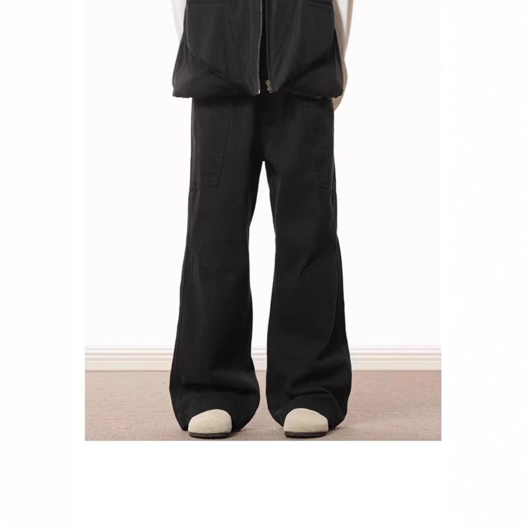 Women's Wide-Cut High-Waist Cargo Pants Mune Fashion
