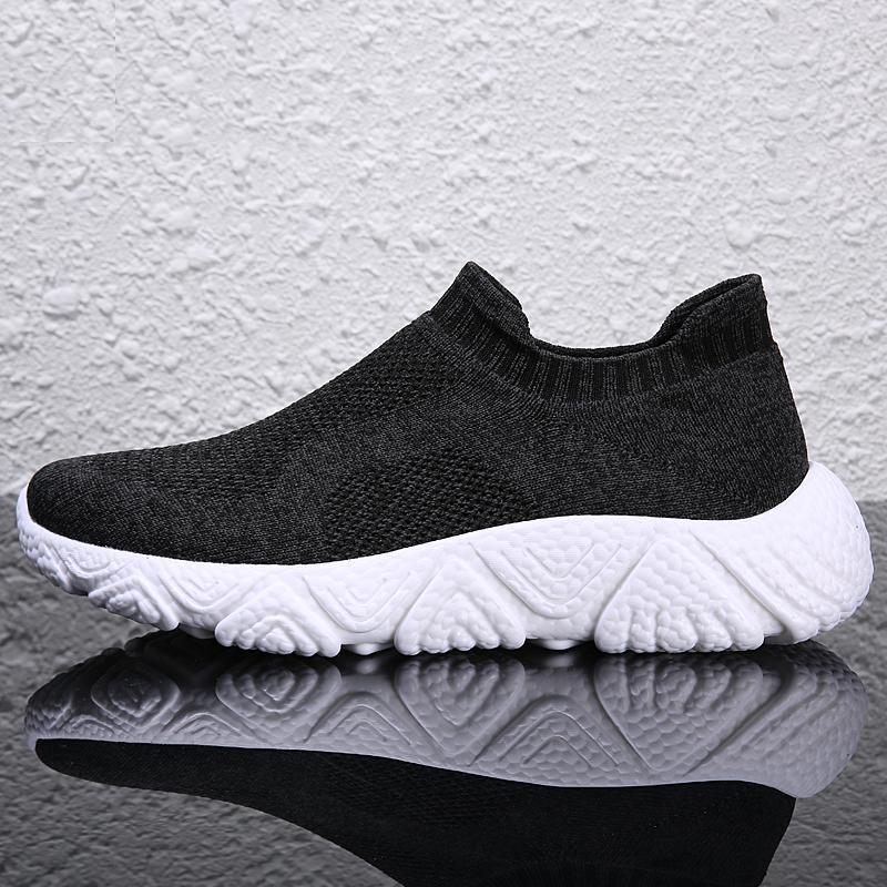 Unisex slip-on city walker with elastic mesh upper and sculpted wave sole Mune Fashion