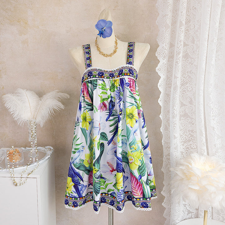 Women's airy summer dress with floral pattern Mune Fashion