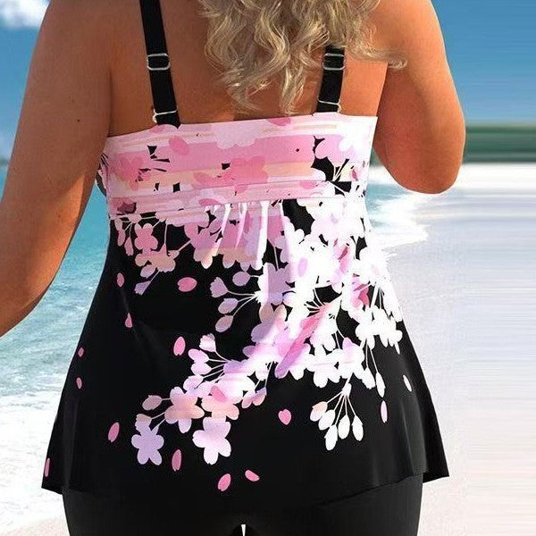 Women’s swim set with floral top and shorts Mune Fashion