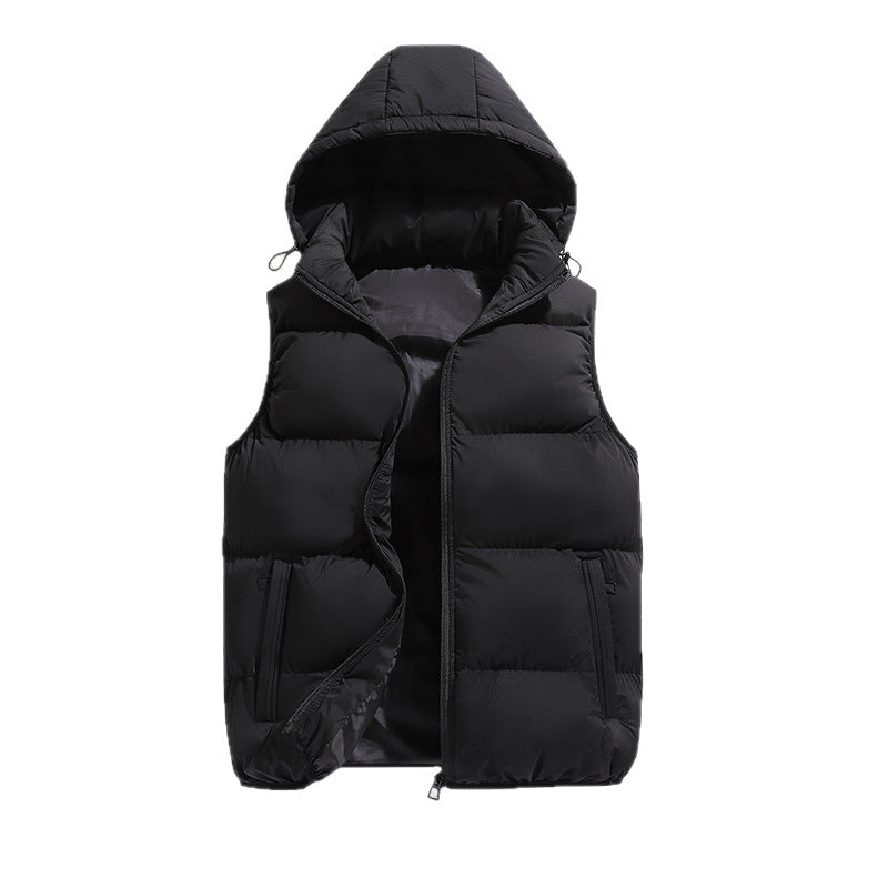 Women Light and heat-insulated padded vest with hood Mune Fashion