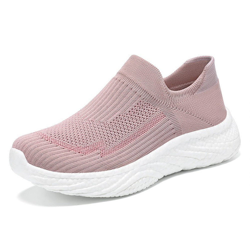 Women's seamless knit sock sneaker with extra cushioning Wave-EVA sole Mune Fashion