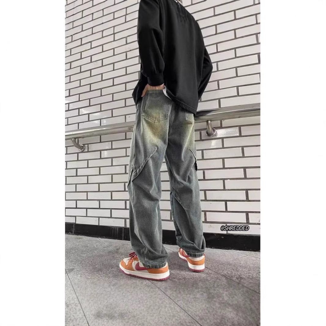 Men's Wide Cut Cargo Jeans Mune Fashion
