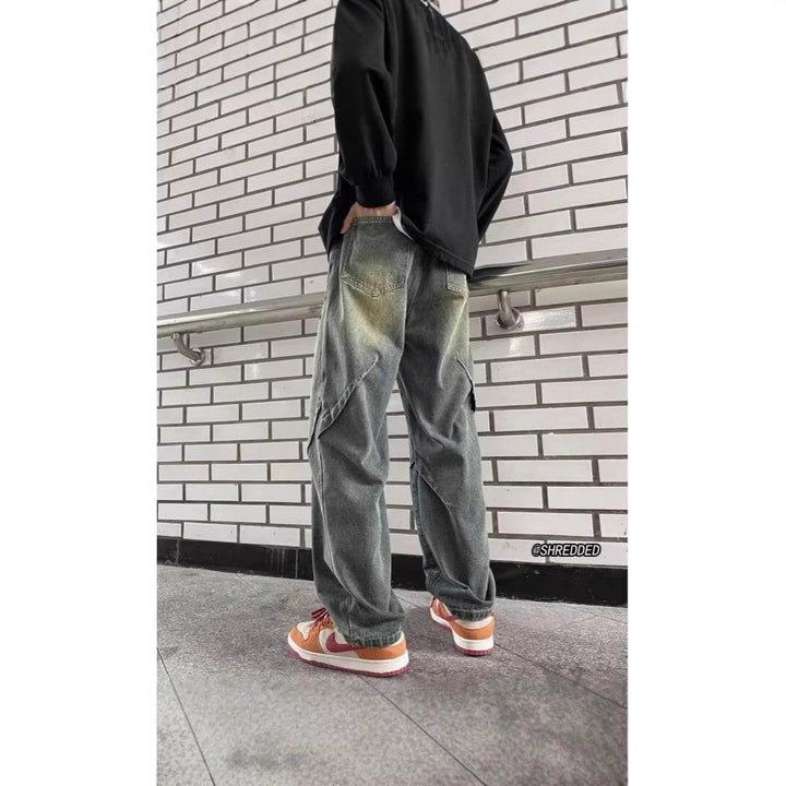 Men's Wide Cut Cargo Jeans Mune Fashion