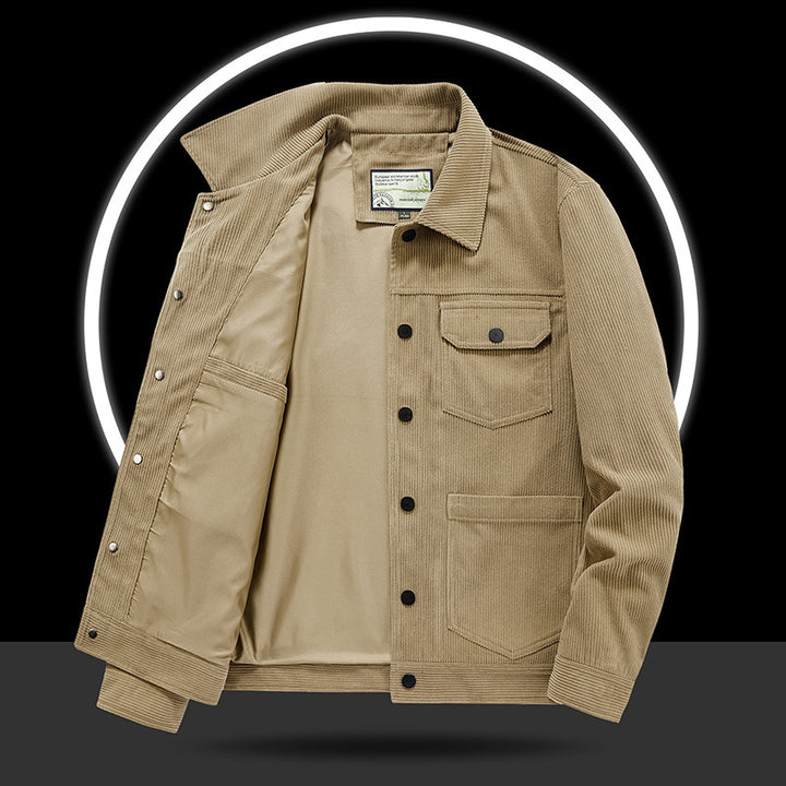 Men's Casual Cord Jacket with Practical Pockets Mune Fashion 1787797822