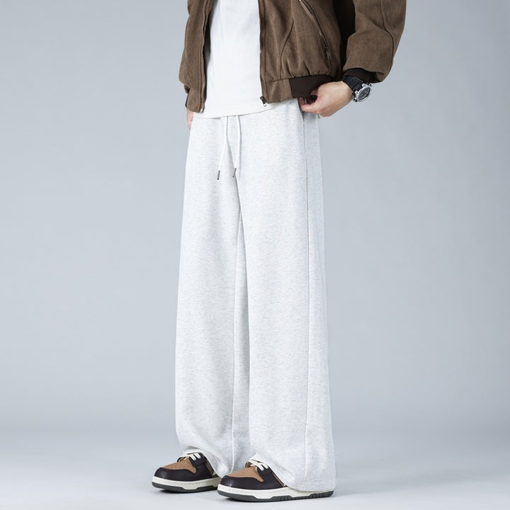 Men's Wide Oversized Baggy Lounge Pants with Drawstring Waistband and Flowing Jersey Quality Mune Fashion