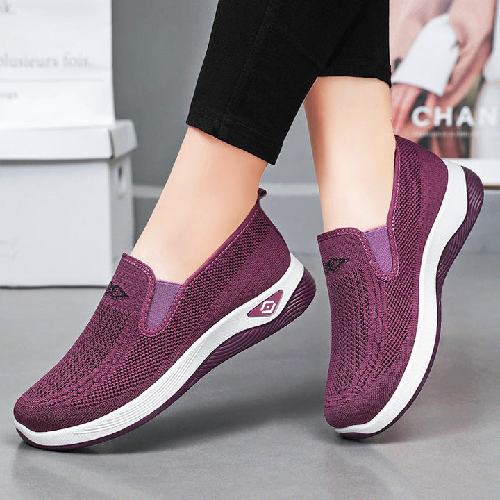 Ladies Breathable Slip-On Sneakers with Flexible Sole and non-slip Profile Mune Fashion