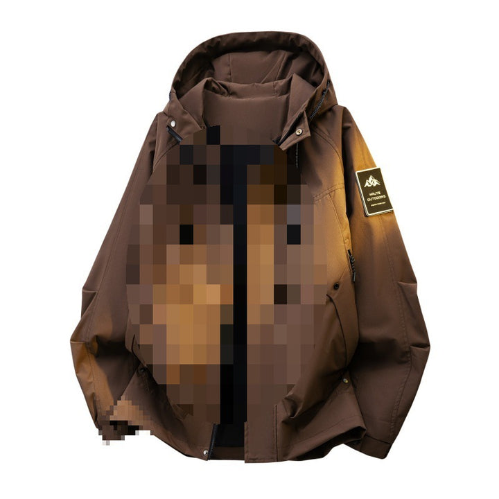 Men's Padded Hooded Utility Jacket with Removable Lining & High Stand Collar Mune Fashion