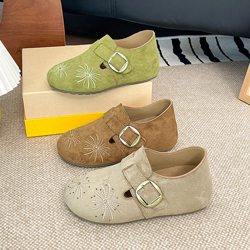 Women Elegant and Comfortable Clogs made from High-Quality Suede Mune Fashion