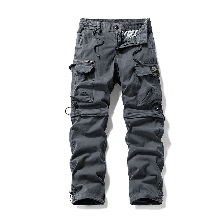 Herren Cargo-Trekkinghose mit elastischem Bund, Kordelzug und multifunktionalen Beintaschen Mune Fashion