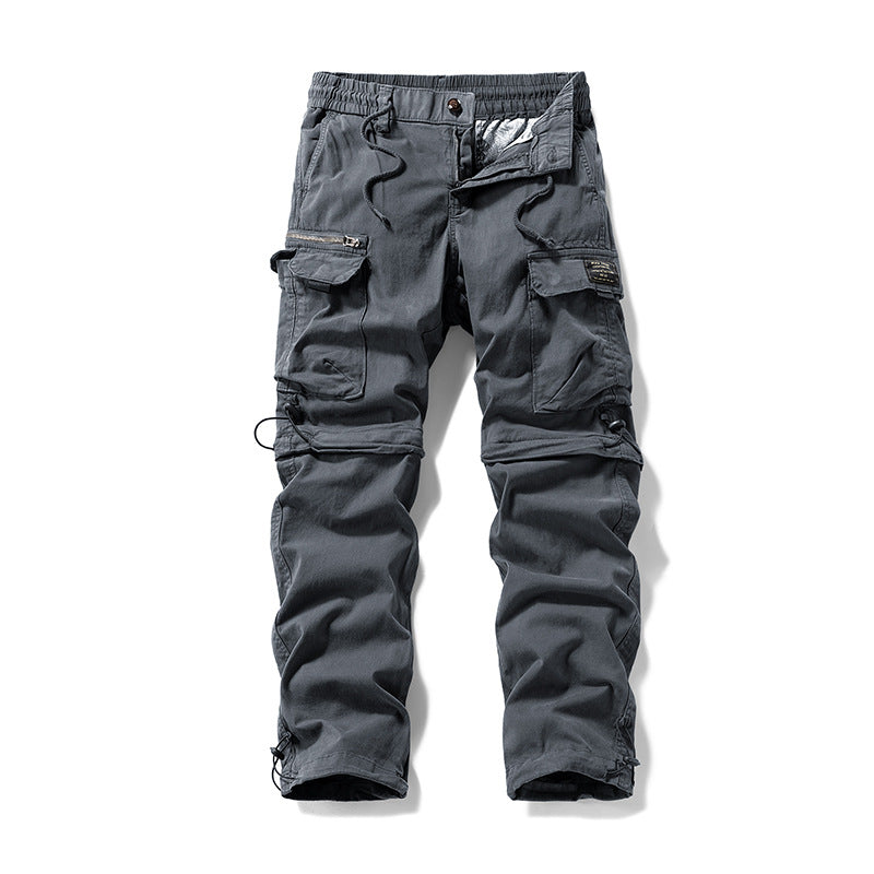 Herren Cargo-Trekkinghose mit elastischem Bund, Kordelzug und multifunktionalen Beintaschen Mune Fashion